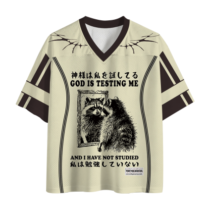 Tokyocanvas Raccoon Not Studied Mesh Jersey