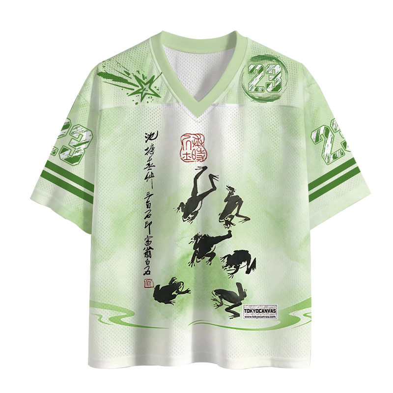 Tokyocanvas Retro Japan Frog Mesh Jersey
