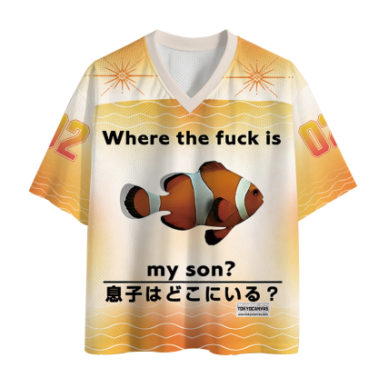 Tokyocanvas Fish Looking For Son Mesh Jersey