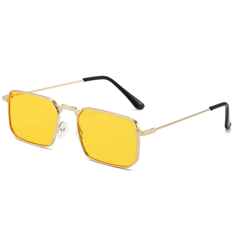 Tokyocanvas Square Yellow Sunglasses