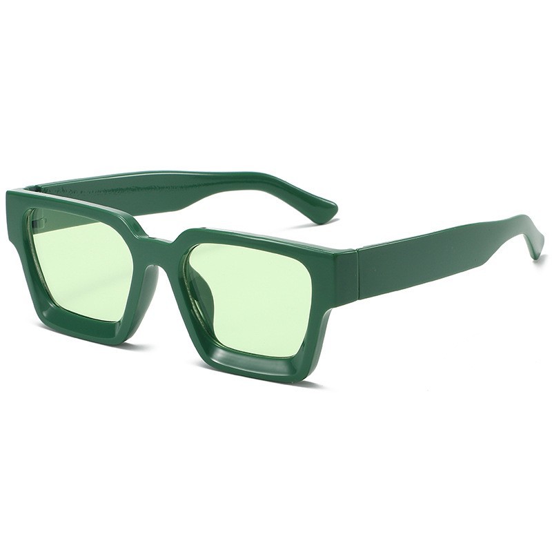Tokyocanvas Thick-framed Green Sunglasses