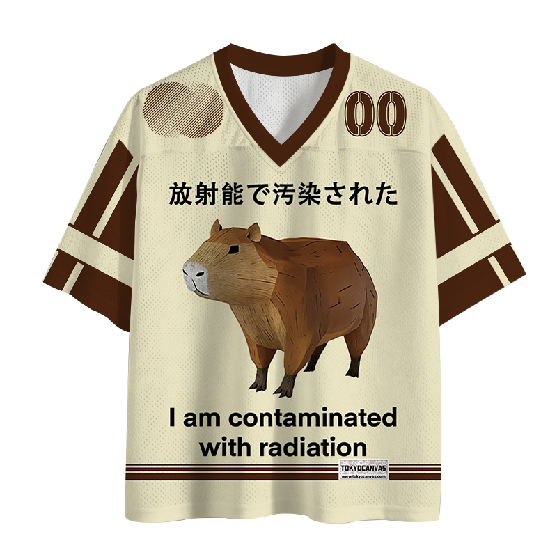 Tokyocanvas Capybara Contaminated By Radiation Mesh Jersey