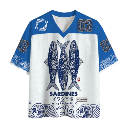 Tokyocanvas Sardines Market Mesh Jersey