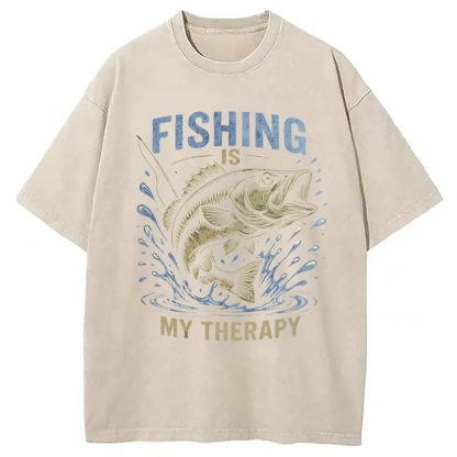 Tokyocanvas Funny Fisherman Washed T-Shirt