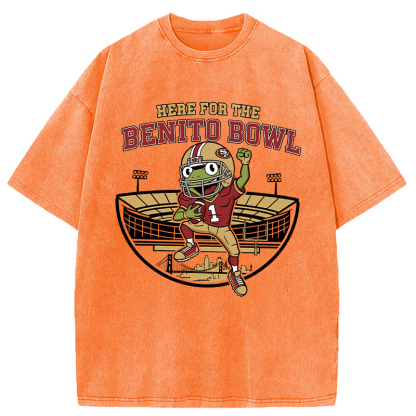 Tokyocanvas Here For The Benito Bowl Washed T-Shirt