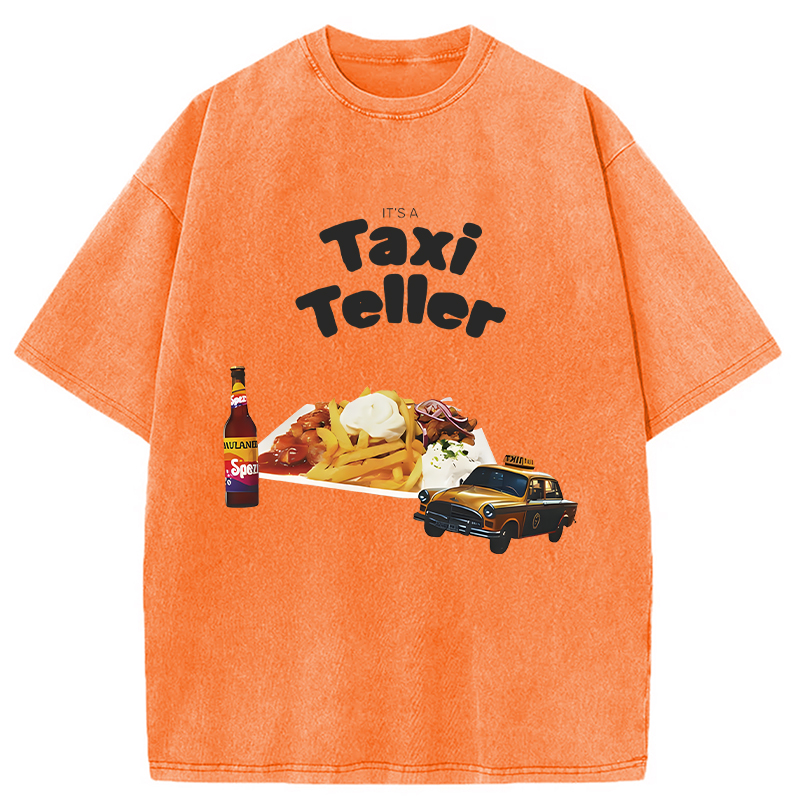 Tokyocanvas It's a Taxi Teller Washed T-Shirt