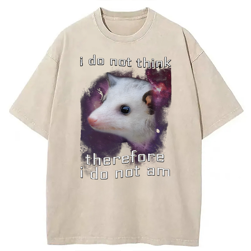 Tokyocanvas Confused Possum Space Washed T-Shirt