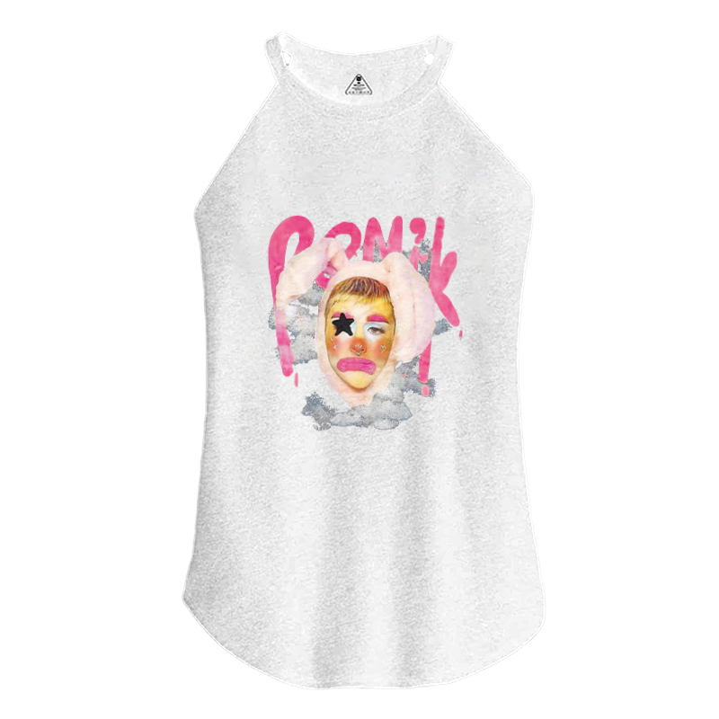 Tokyocanvas Pink Funny Girls Cotton Tank