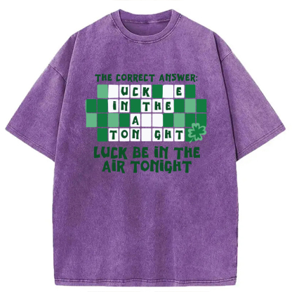 Tokyocanvas Luck Be In The Air Tonight Washed T-Shirt