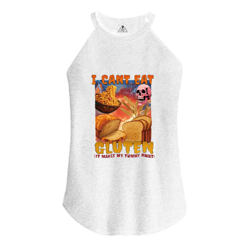 Tokyocanvas I Can't Eat Gluten Funny Meme Cotton Tank