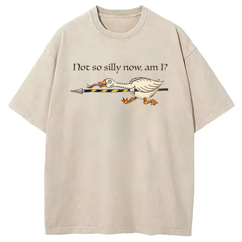 Tokyocanvas Not So Silly Now Am I? Washed T-Shirt