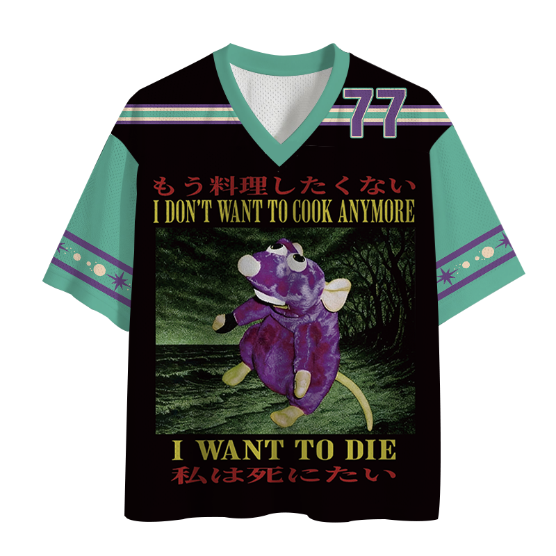 Tokyocanvas I Don't Want to Cook Mesh Jersey