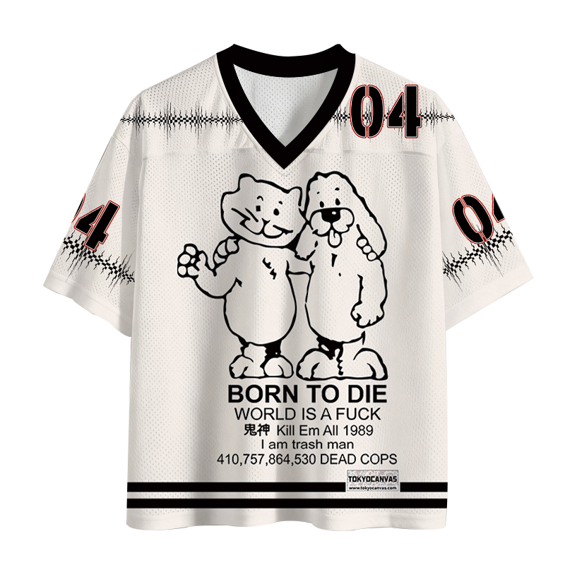 Tokyocanvas Born To Die Meme Mesh Jersey