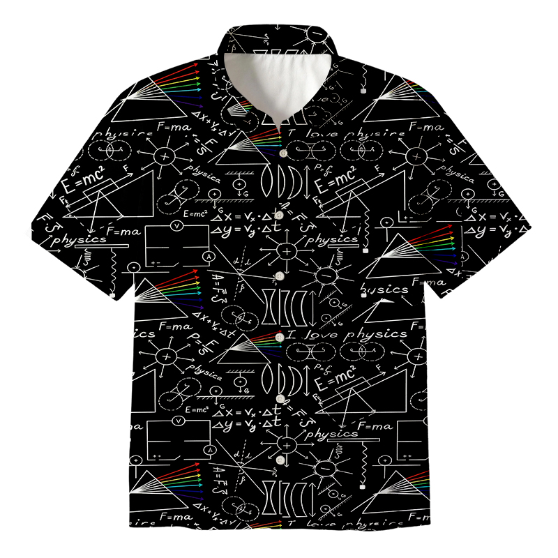 Tokyocanvas Physics Notes Button Up Pocket Shirt