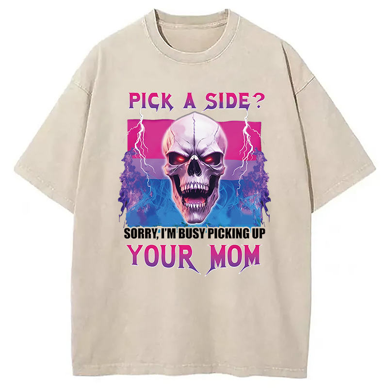 Tokyocanvas Pick A Side? Washed T-Shirt