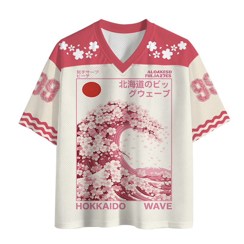 Tokyocanvas Sakura Surge-Hokkaido Wave Mesh Jersey
