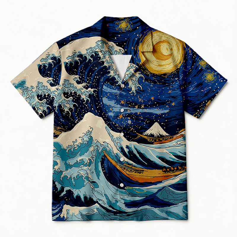 Tokyocanvas The Great Wave Off Hawaiian Shirt
