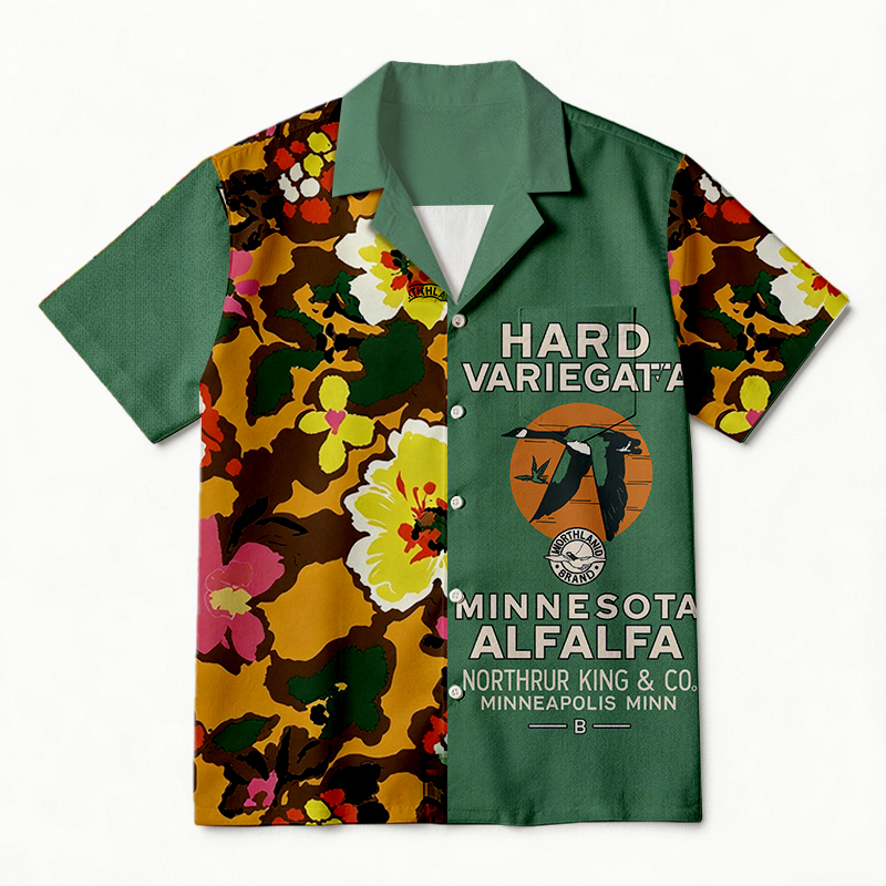 Tokyocanvas Vintage Alfalfa Patch Hawaiian Shirt