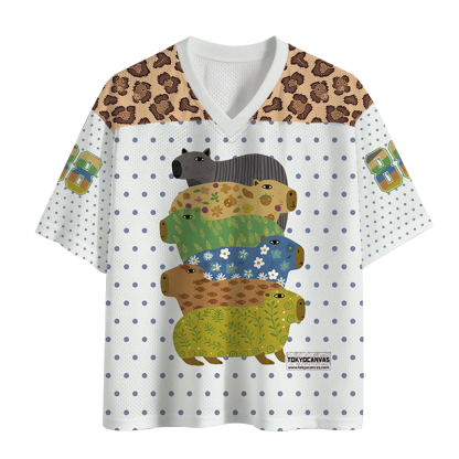 Tokyocanvas Colorful Capybaras Mesh Jersey