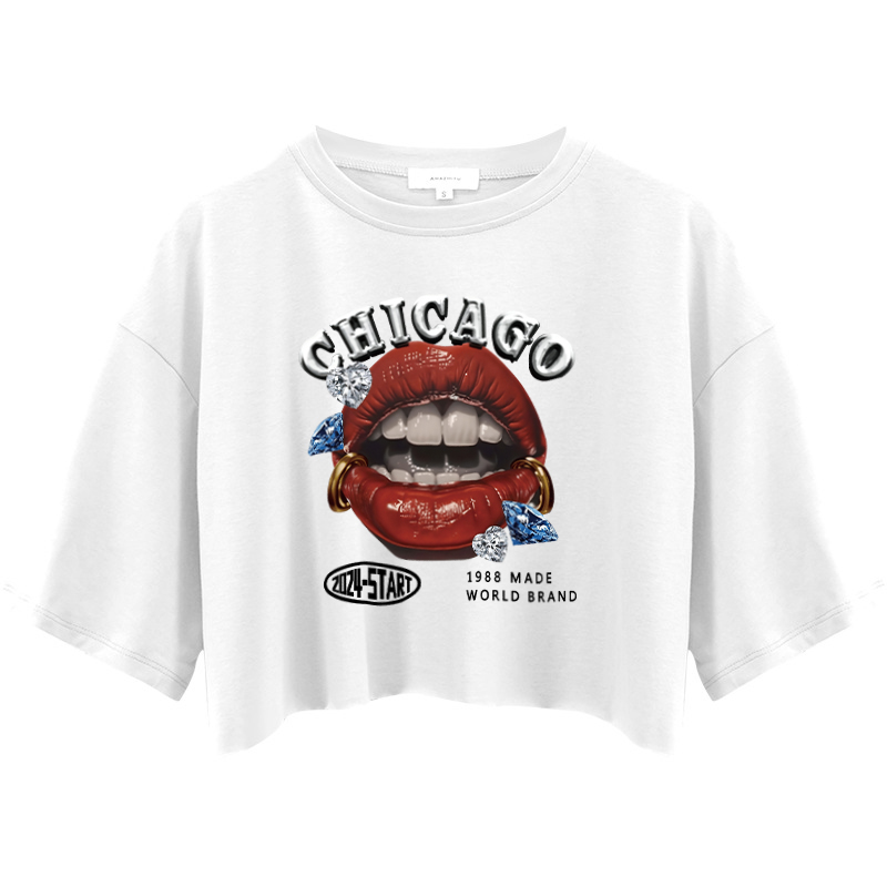 Tokyocanvas Chicago 1988 Made World Brand Crop Top