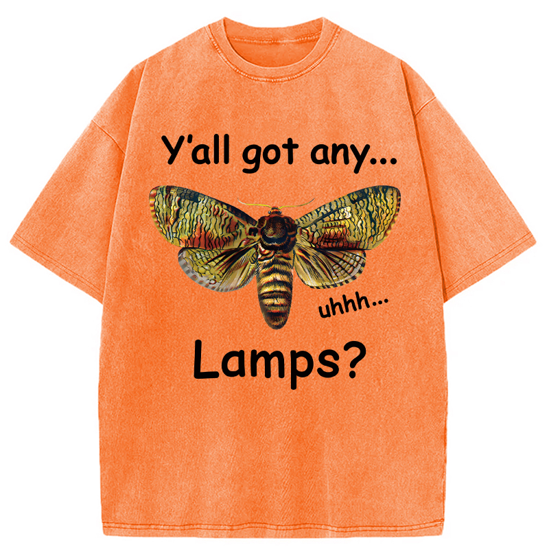 Tokyocanvas Yall Got Any Lamps Moth Washed T-Shirt