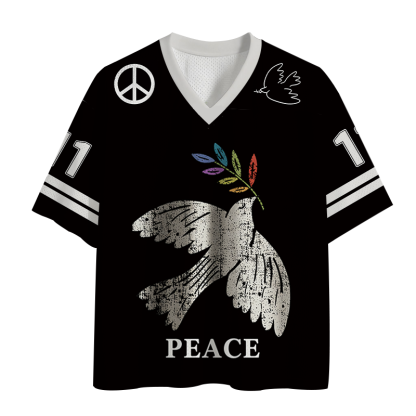 Tokyocanvas Peace Dove Mesh Jersey