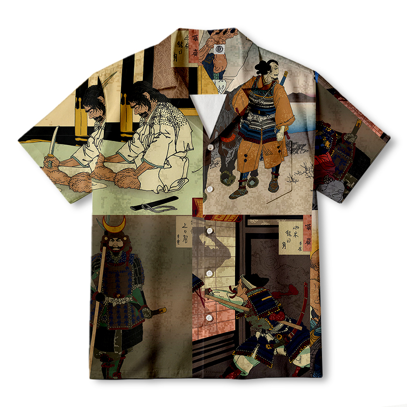 Tokyocanvas Samurai Art Hawaiian Shirt