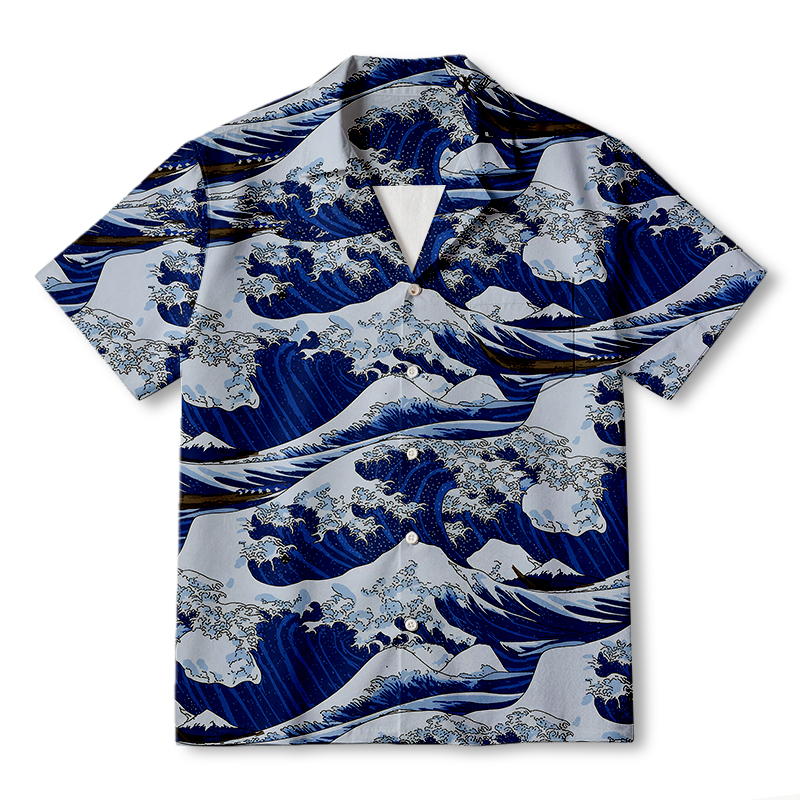 Tokyocanvas Japanese Ukiyo-e Hawaiian Shirt