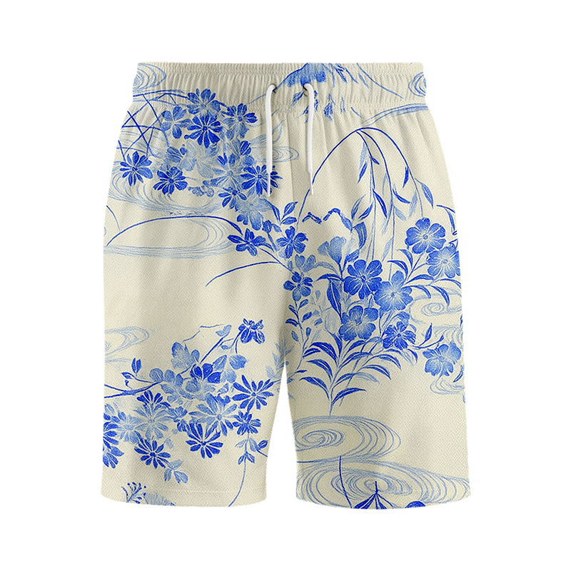 Tokyocanvas Japanese Kimonos Swim Short