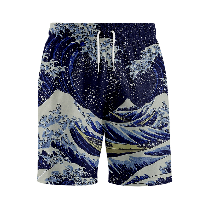 Tokyocanvas Great Wave Swim Short