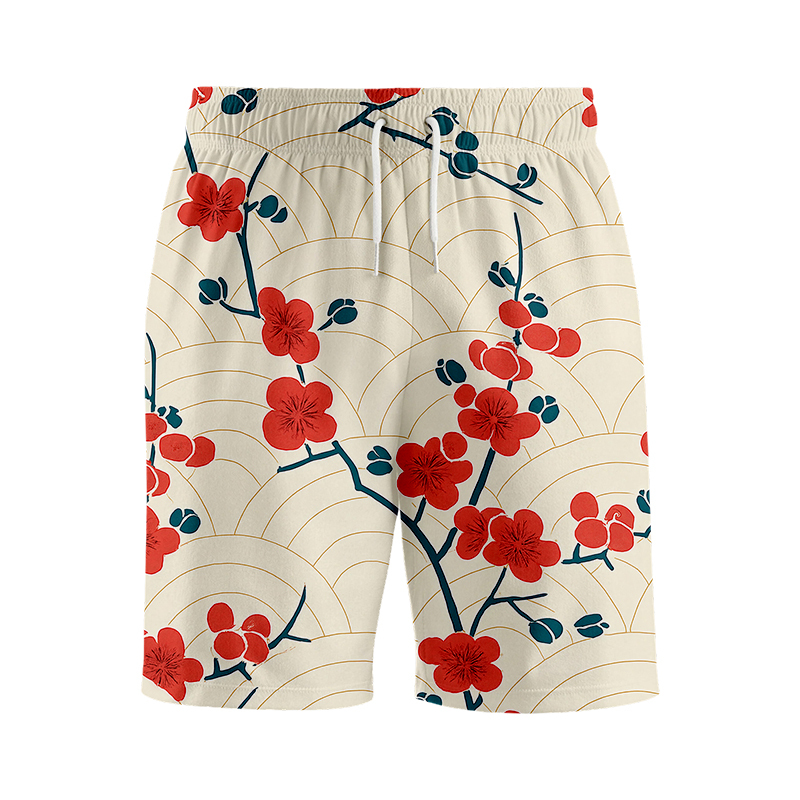 Tokyocanvas Blossom Wave Aloha Swim Short