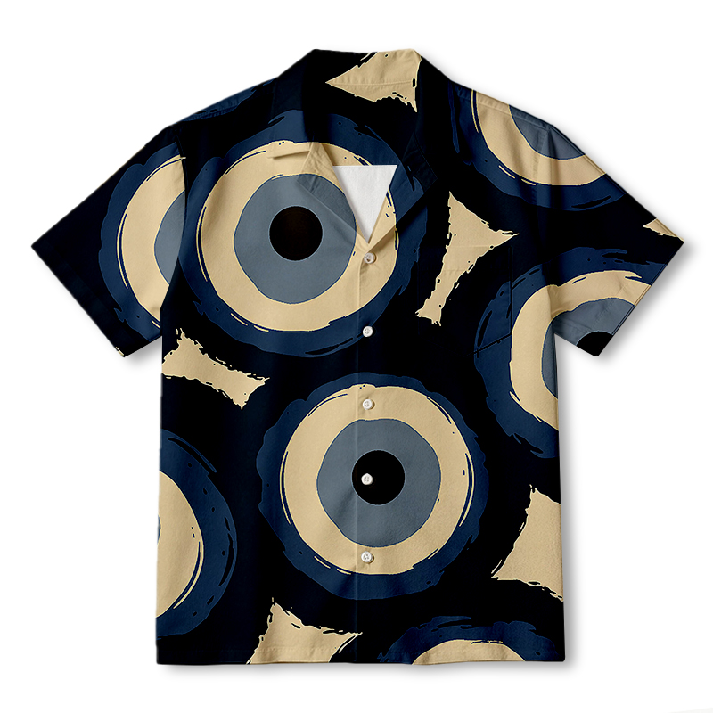 Tokyocanvas Nomad Ring Canvas Hawaiian Shirt