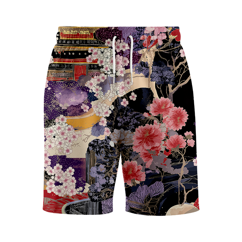 Tokyocanvas Sakura Cherry Blossom Swim Short
