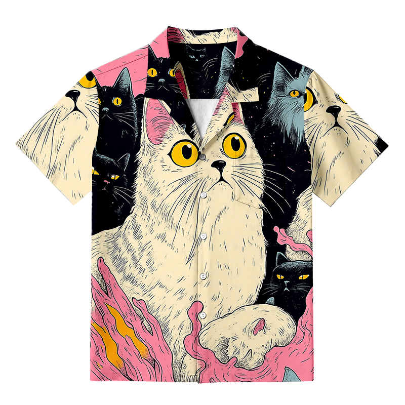 Tokyocanvas Cat's Fantasy Universe Hawaiian Shirt