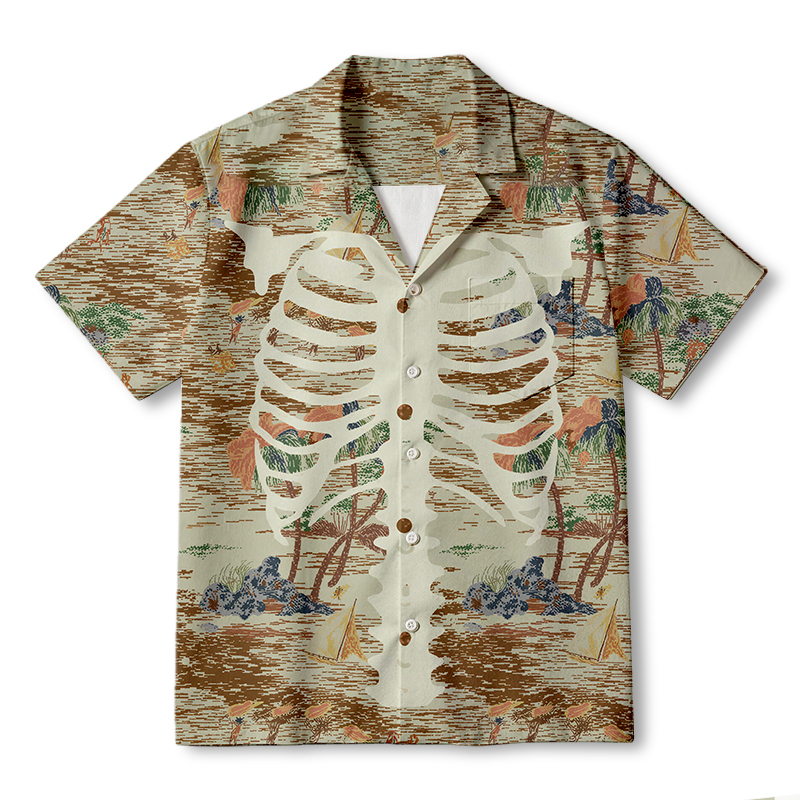Tokyocanvas BONE  Hawaiian Shirt
