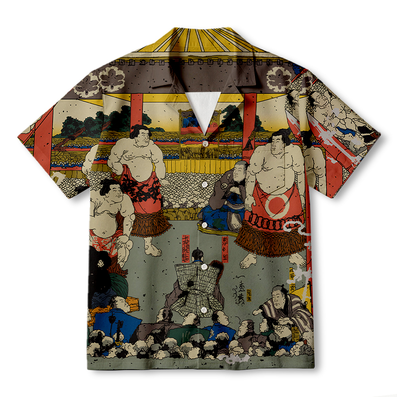 Tokyocanvas Sumo Entering The Ring Hawaiian Shirt