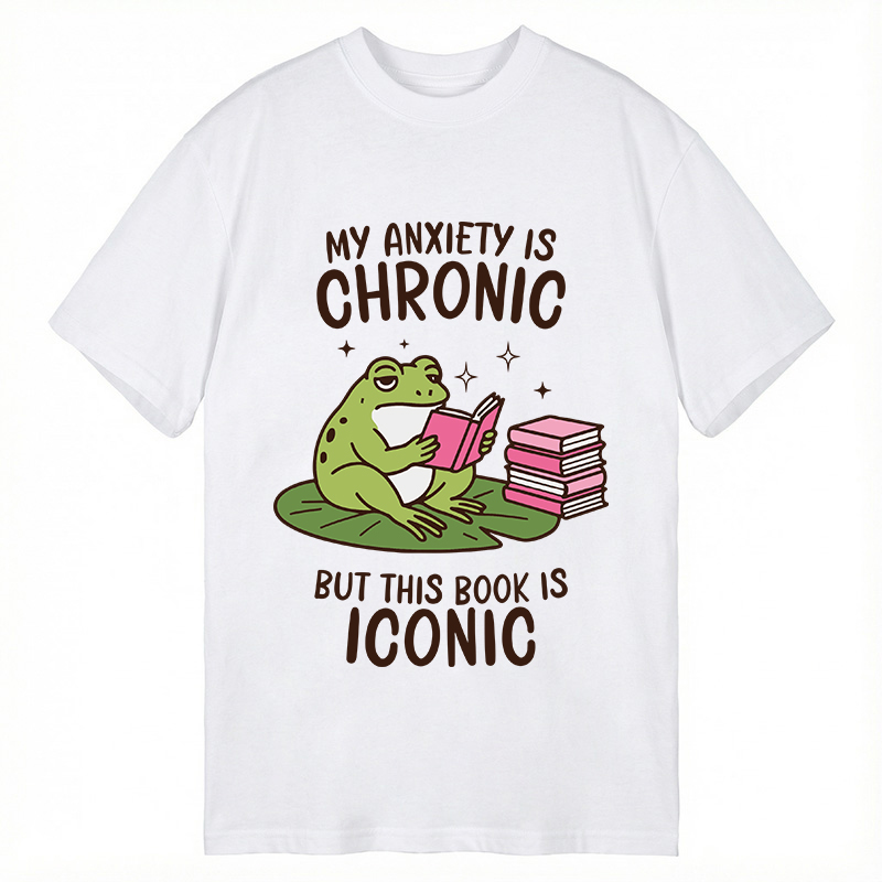 Tokyocanvas Funny Frog Reading Classic T-Shirt