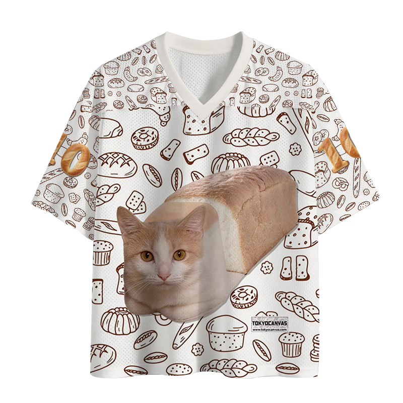 Tokyocanvas Cat Bread Mesh Jersey