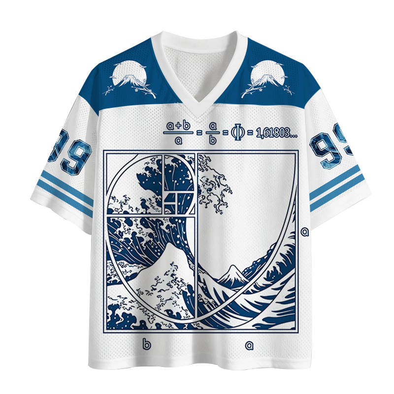 Tokyocanvas Ukiyoe Waves Japan Mesh Jersey