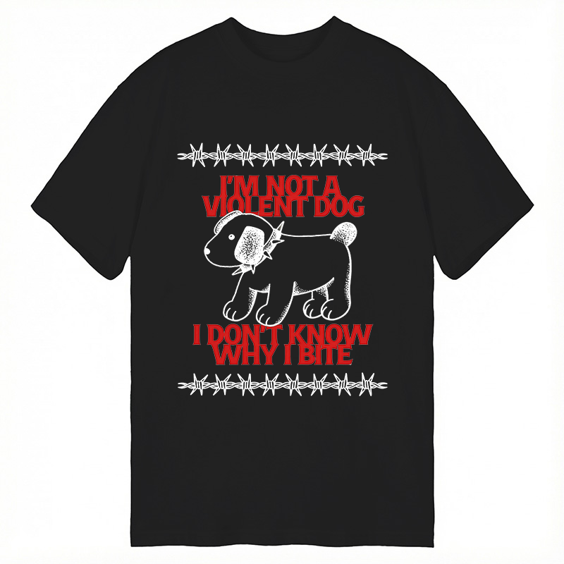 Tokyocanvas I'm Not A Violent Dog I Don't Know Why I Bite Classic T-Shirt