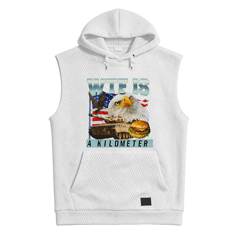 Tokyocanvas WTF Is A Kilometer Meme Hooded Tank
