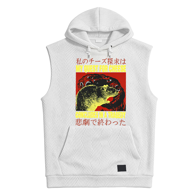 Tokyocanvas My Quest For Cheese Rat Japanese Hooded Tank