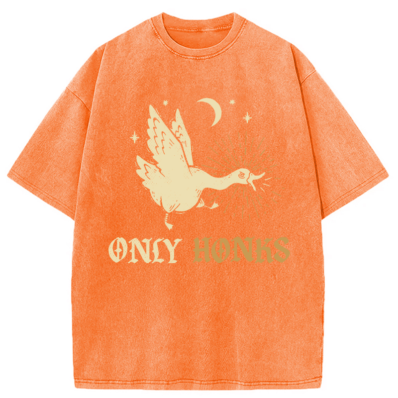 Tokyocanvas Only Honks Goose Washed T-Shirt