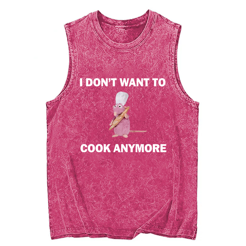 Tokyocanvas Funny Cooking Meme Washed Tank