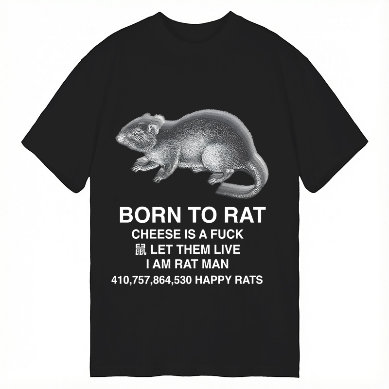 Tokyocanvas Born To Rat Meme Classic T-Shirt