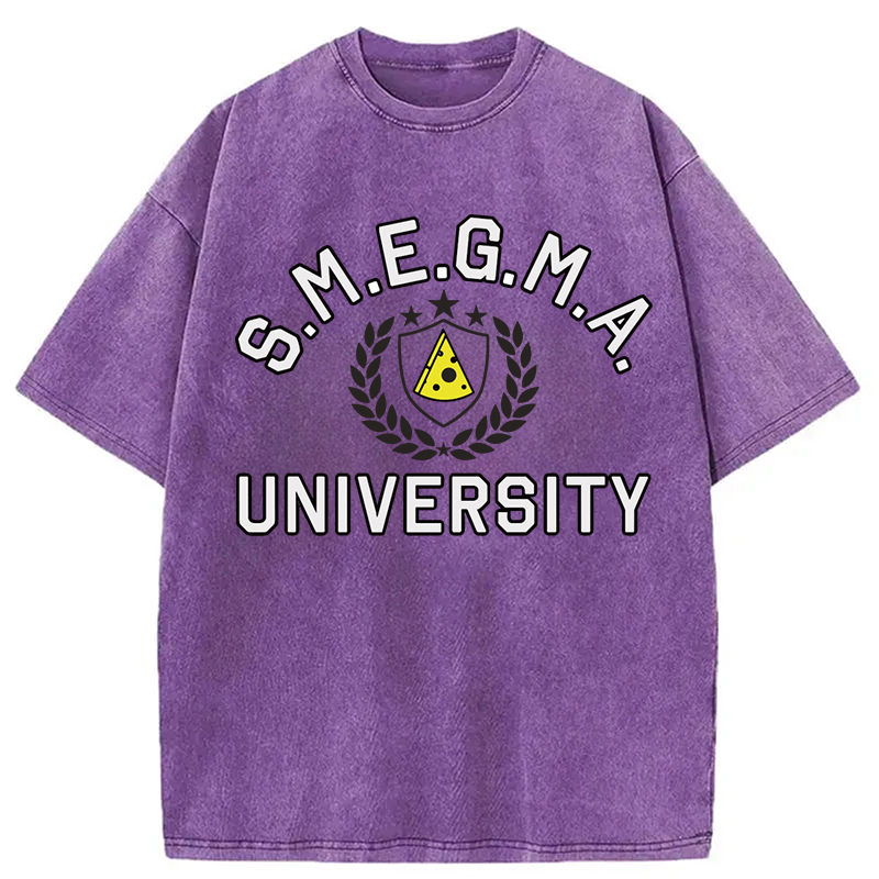Tokyocanvas Smegma University Funny Washed T-Shirt