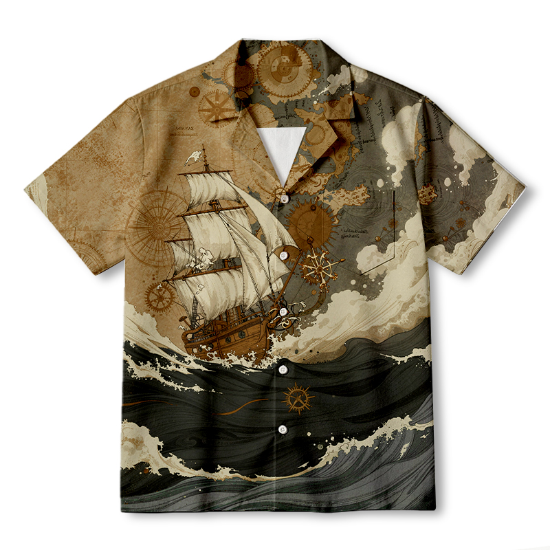 Tokyocanvas Sailing The Endless Seas Hawaiian Shirt