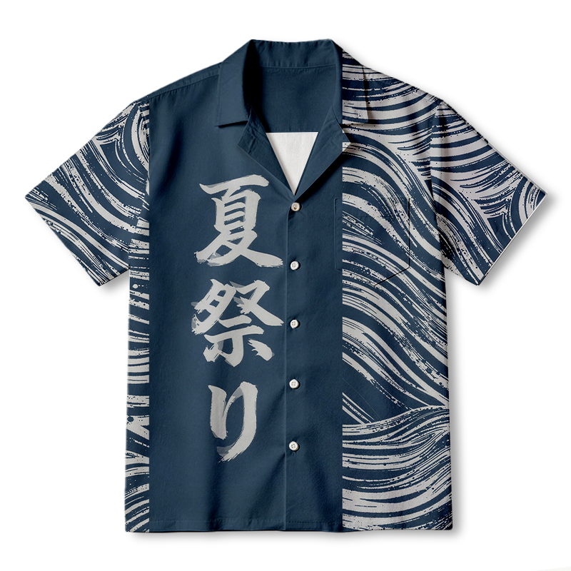Tokyocanvas Japanese Summer Fest Hawaiian Shirt