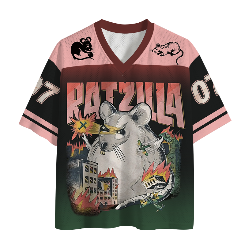 Tokyocanvas Funny RATZILLA Mesh Jersey
