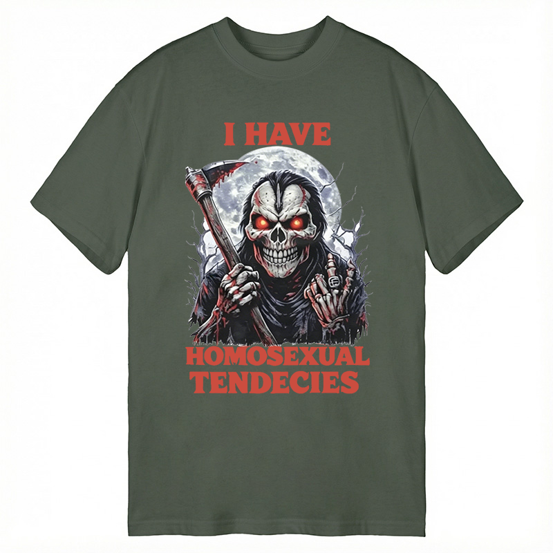 Tokyocanvas I Have Homosexual Tendencies Funny Werewolf Meme Classic T-Shirt